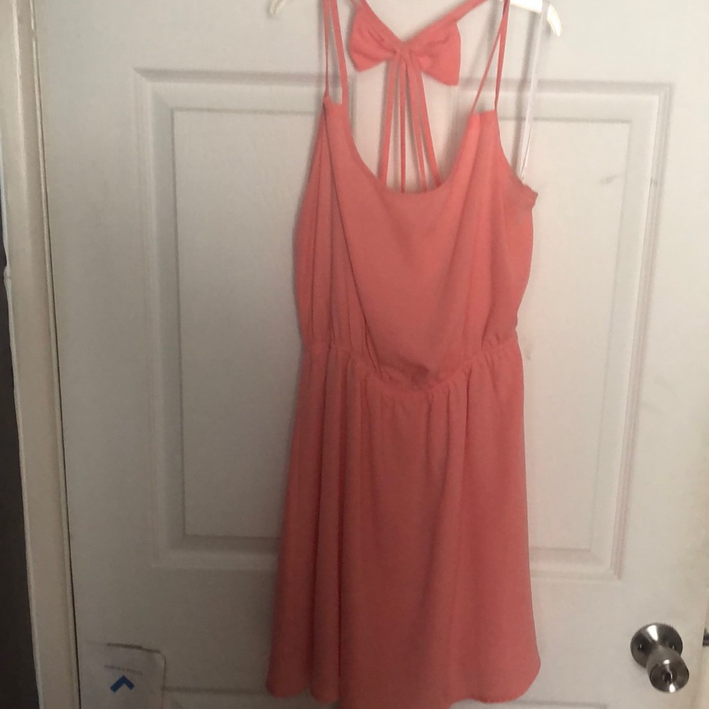 Coral summer dress